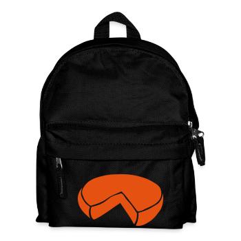 Käse 6 - Kinder Rucksack - Schwarz - Vorne