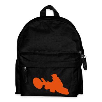 motorrad freestyle motocross 6_14 - Kinder Rucksack - Schwarz - Vorne