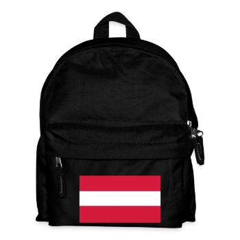 Autriche, Autriche, drapeau, drapeau - Sac à dos Enfant - noir - Devant