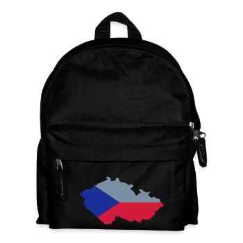 Czech Republic Shape - Kinder Rucksack - Schwarz - Vorne