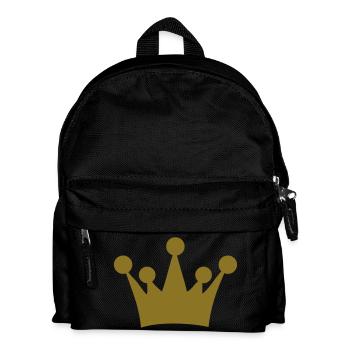 king crown - Kids' Backpack - black - Front