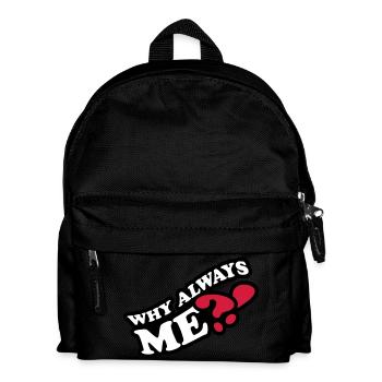 Why Always Me - Kinder Rucksack - Schwarz - Vorne
