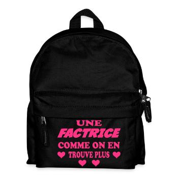 Une factrice comme on en trouve plus - Kids' Backpack - black - Front