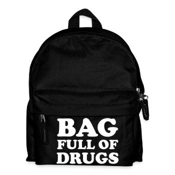 Bag full of drugs - Kids' Backpack - black - Front