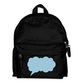 sprechblase cloud - Kinder Rucksack - Schwarz - Vorne