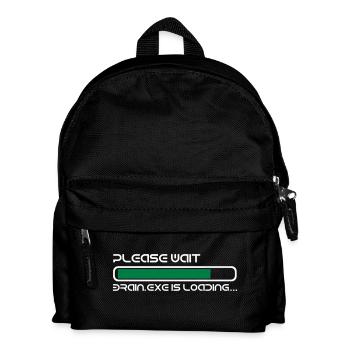 BRAIN IS LOADING - Kids' Backpack - black - Front
