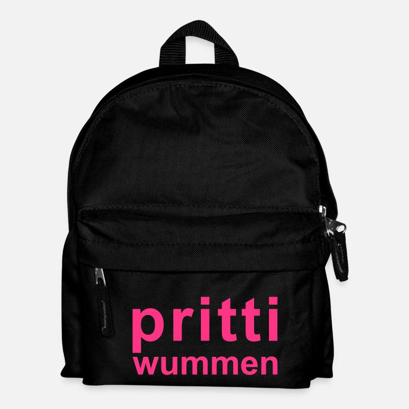 pritti wummen - Kinder Rucksack - Schwarz