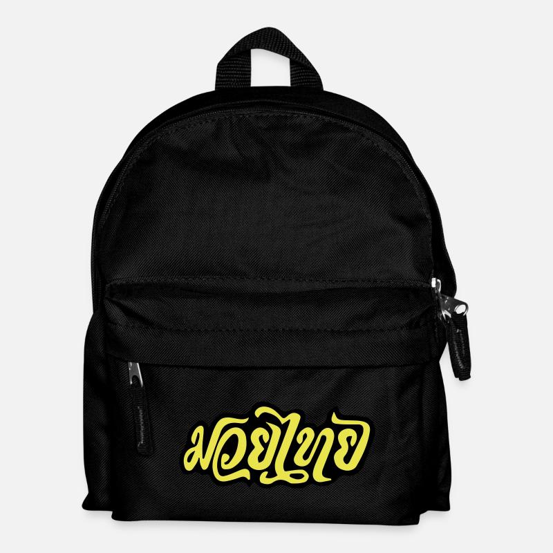 Muay Thai Kickboxing 2 - Kinder Rucksack - Schwarz