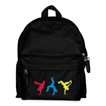 bboys colorfull - Kinder Rucksack - Schwarz - Vorne