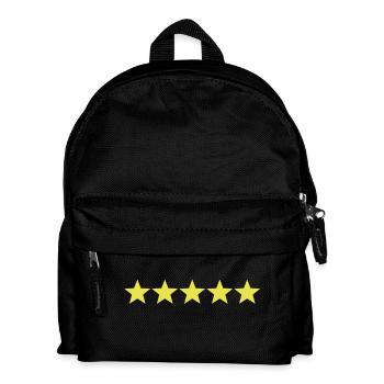 5 Sterne / 5 Stars - Kinder Rucksack - Schwarz - Vorne