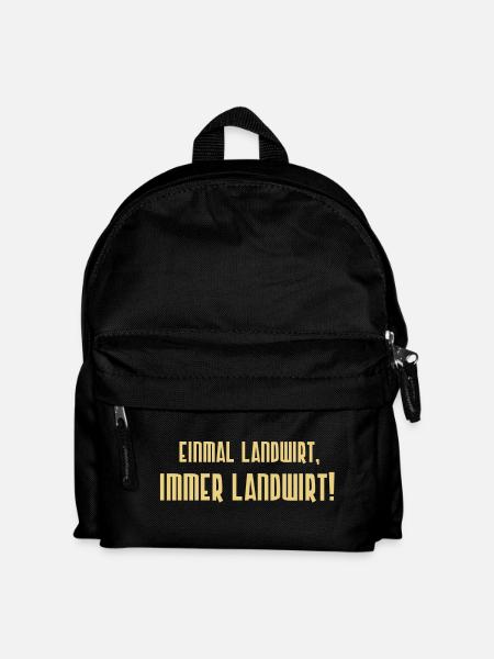 Once a farmer, always a farmer! - Kids' Backpack - black