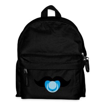 Baby-Schnurrbart - Kinder Rucksack - Schwarz - Vorne