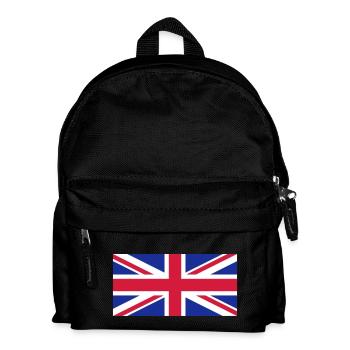 union jack uk - Kinder Rucksack - Schwarz - Vorne