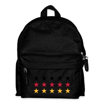 German Flag Stars Design - Kids' Backpack - black - Front
