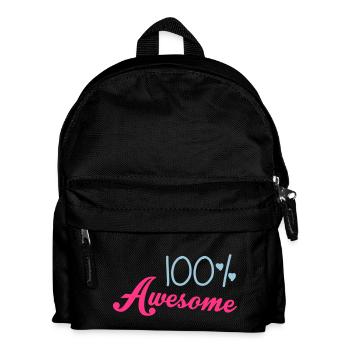 100% Awesome - Sac à dos Enfant - noir - Devant
