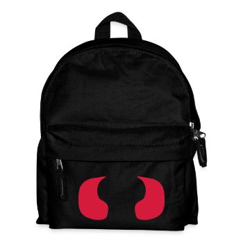 Satan Devil demon horns evil - Kids' Backpack - black - Front