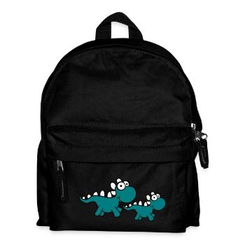 2 enfants petit bébé mignon Dinos douces - Sac à dos Enfant - noir - Devant