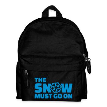 The snow must go on - Kids' Backpack - black - Front