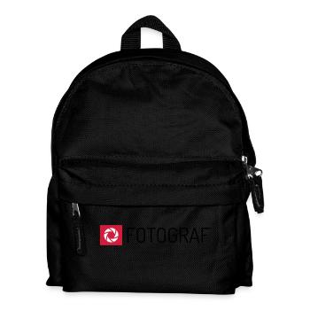 Fotograf - Kinder Rucksack - Schwarz - Vorne