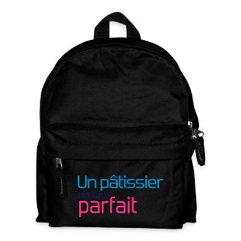 Konditor / Gebäck / Koch / Bäcker / Patissier - Kinder Rucksack - Schwarz - Vorne