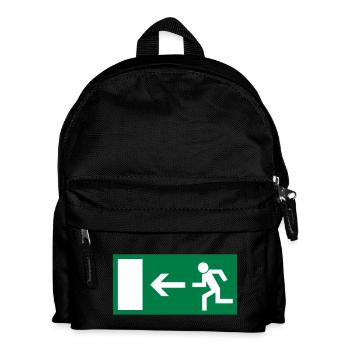notausgang - Kinder Rucksack - Schwarz - Vorne