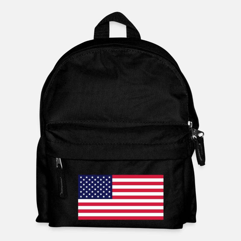 Drapeau USA / USA flag - Sac à dos Enfant - noir
