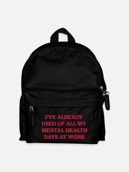 Mental Health Days - Kids' Backpack - black