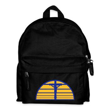 Jesus Christus Gott Glaube Kreuz Beten Christen - Kinder Rucksack - Schwarz - Vorne