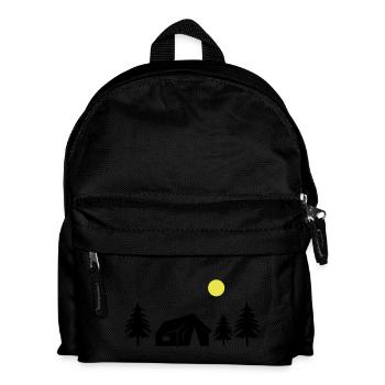 hut in the forest - Kids' Backpack - black - Front