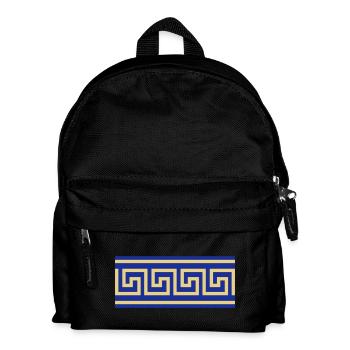 Mäander - Kinder Rucksack - Schwarz - Vorne