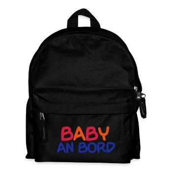Baby - Kinder Rucksack - Schwarz - Vorne