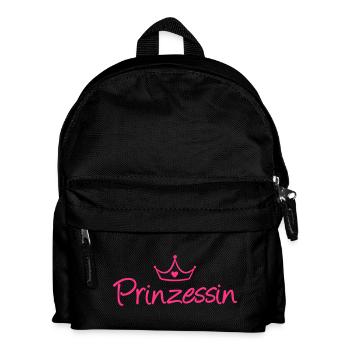 PRINZESSIN - Kinder Rucksack - Schwarz - Vorne