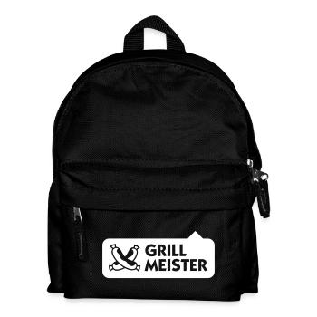 Grillmeister - Kinder Rucksack - Schwarz - Vorne