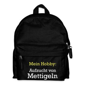 Mettigel - Kinder Rucksack - Schwarz - Vorne