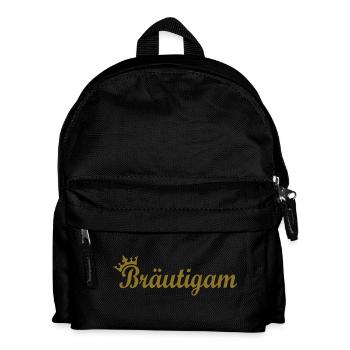 Bräutigam - Kinder Rucksack - Schwarz - Vorne