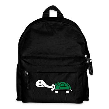 Cute Turtle - Kids' Backpack - black - Front