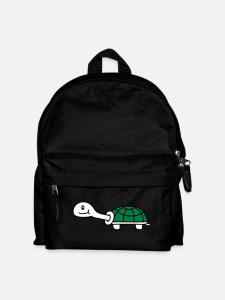 Cute Turtle - Kinder Rucksack - Schwarz