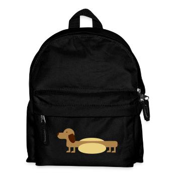 Hot-Dog - Kinder Rucksack - Schwarz - Vorne