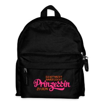 Prinzessin - Kinder Rucksack - Schwarz - Vorne