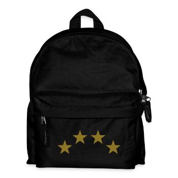 Weltmeister 4 Sterne gold - Kinder Rucksack - Schwarz - Vorne