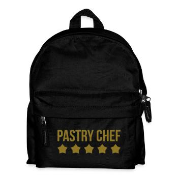 Konditor / Gebäck / Koch / Bäcker / Patissier - Kinder Rucksack - Schwarz - Vorne