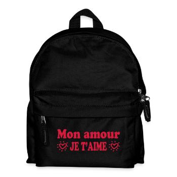 Mon amour je t'aime - Kids' Backpack - black - Front