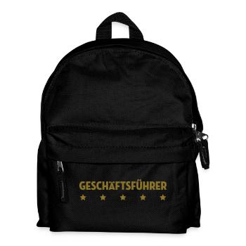Geschäftsführer Geschäftsführerin Unternehmen - Kinder Rucksack - Schwarz - Vorne