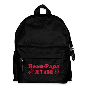 Beau-Père je t'aime - Sac à dos Enfant - noir - Devant