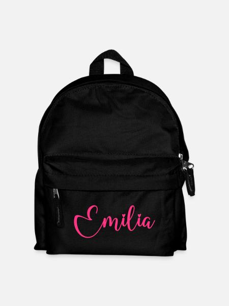 emilia name - Kinder Rucksack - Schwarz