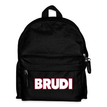 Brudi - Kinder Rucksack - Schwarz - Vorne