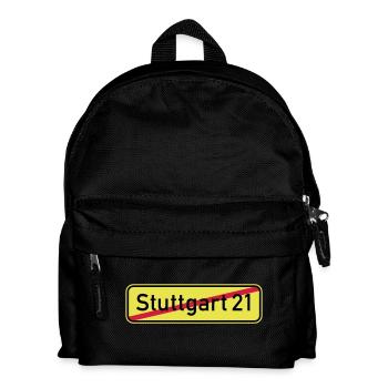 Stuttgart 21 - Kinder Rucksack - Schwarz - Vorne