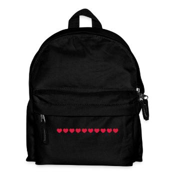 10 kleine herzen - Kinder Rucksack - Schwarz - Vorne