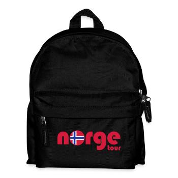 Norwegen Tour Norge - Kinder Rucksack - Schwarz - Vorne