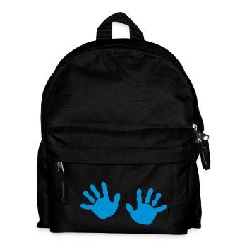 baby - hands - handprint - Kids' Backpack - black - Front